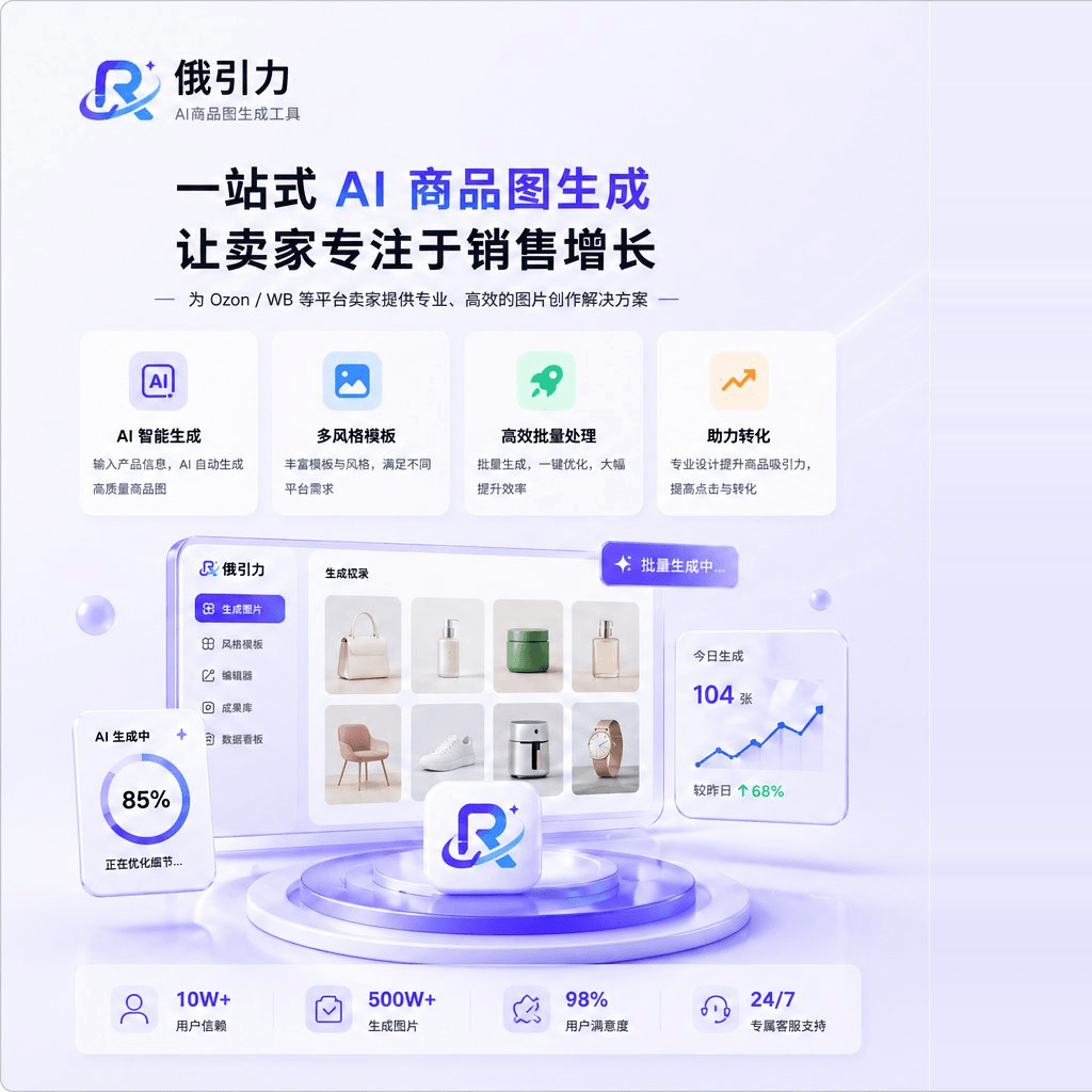 俄引力 - 一站式 AI 商品图生成